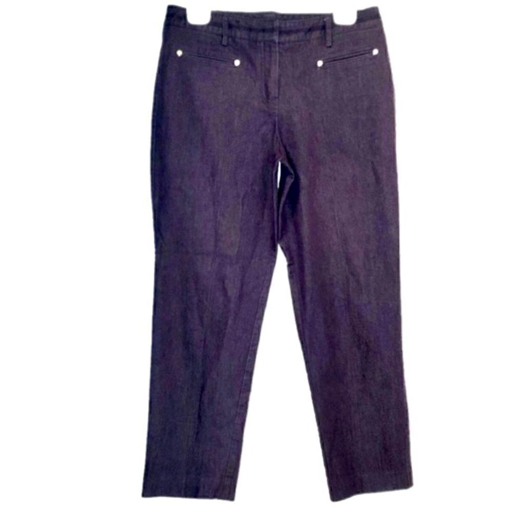 Larry Levine Dressy Ankle Length Jeans in Purple Women’s 10